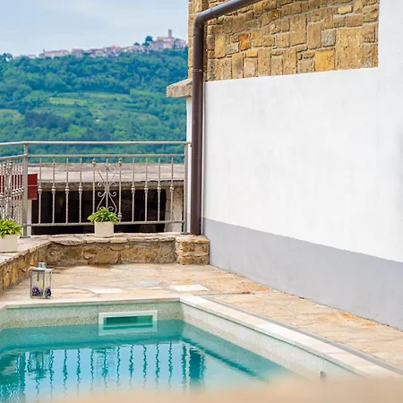 度假居 Belveder Motovun With Heated Pool Livade